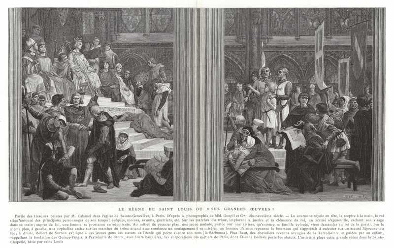 De Heerschappij van Sint Louis, of Zijn Grote Werken door Alexandre Cabanel