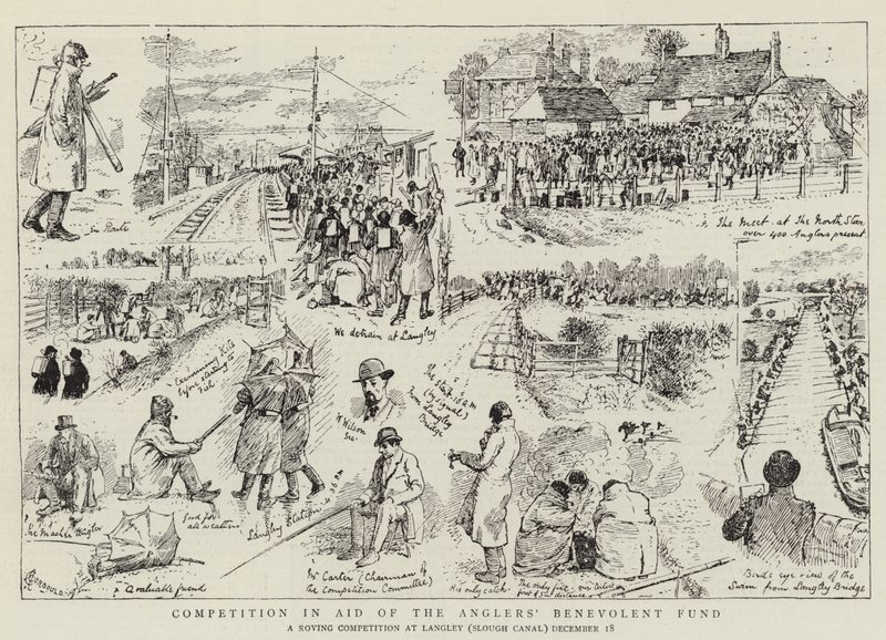 Wedstrijd ten bate van het Vissers Welzijnsfonds door Alfred Chantrey Corbould