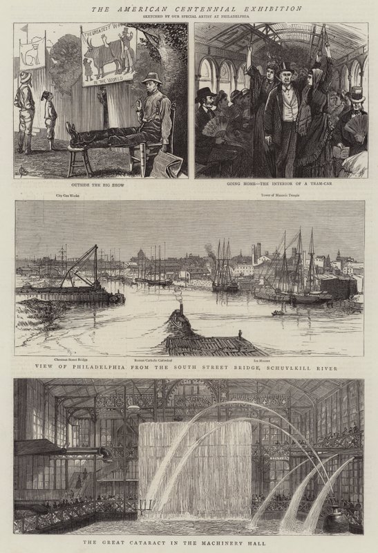 De Amerikaanse Eeuwfeesttentoonstelling door Alfred Chantrey Corbould