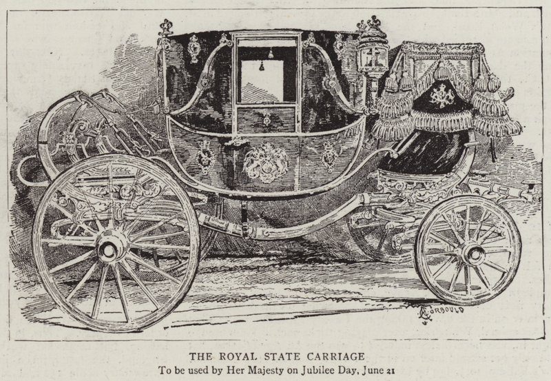 De Koninklijke Staatskoets door Alfred Chantrey Corbould