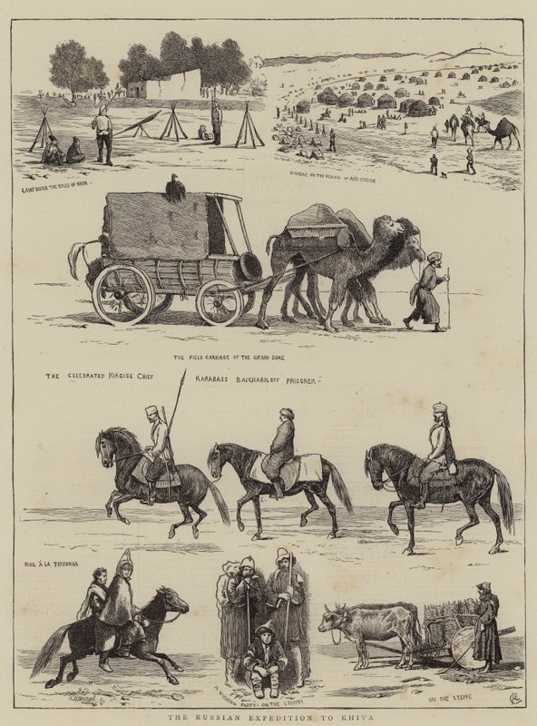 De Russische Expeditie naar Khiva door Alfred Chantrey Corbould
