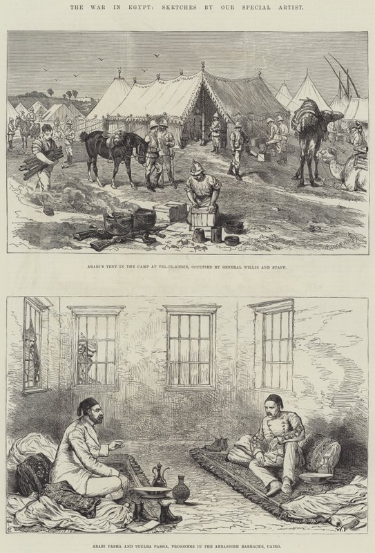 De Oorlog in Egypte door Alfred Courbould