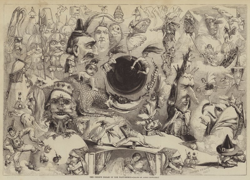 De Droom van het Kind over de Pantomimes door Alfred Crowquill