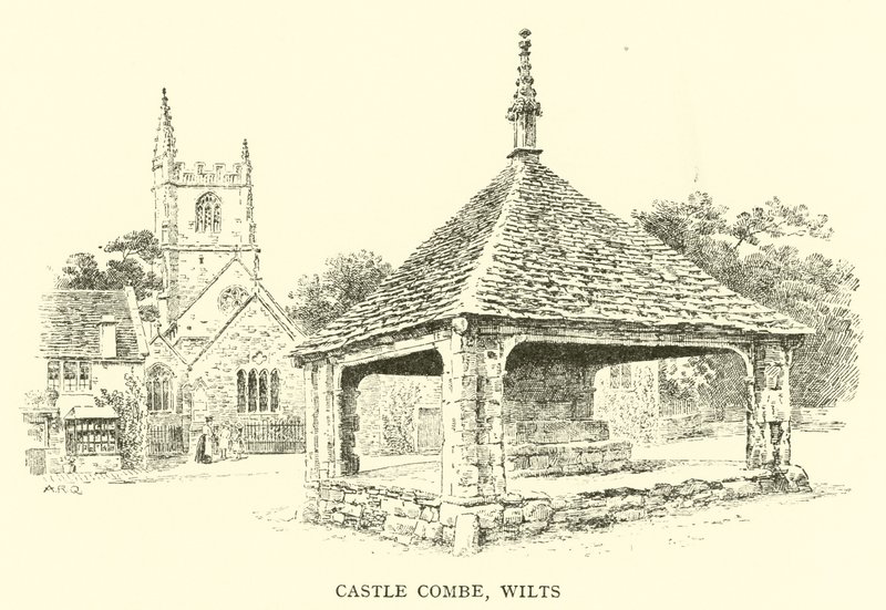Castle Combe, Wilts door Alfred Robert Quinton