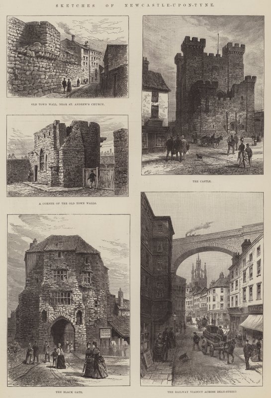 Schetsen van Newcastle-upon-Tyne door Alfred Robert Quinton