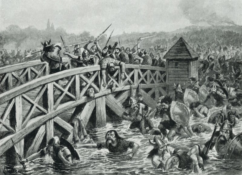 De Slag bij Stamford Bridge, 25 september door Alfred (after) Pearse