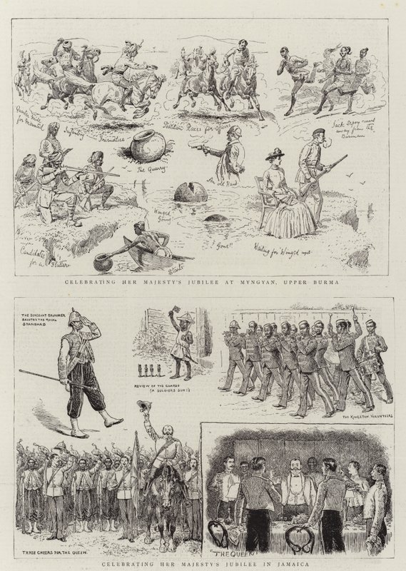 Het vieren van de jubileum van Hare Majesteit door Alfred Chantrey Corbould