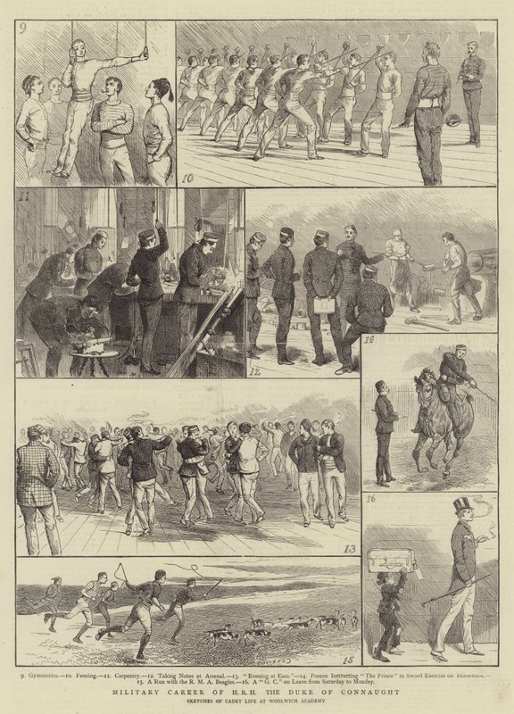 Militaire Carrière van ZKH de Hertog van Connaught door Alfred Chantrey Corbould