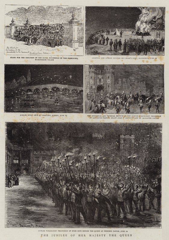 Het jubileum van Hare Majesteit de Koningin door Alfred Chantrey Corbould