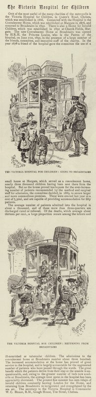 Het Victoria Ziekenhuis voor Kinderen door Alfred Chantrey Corbould