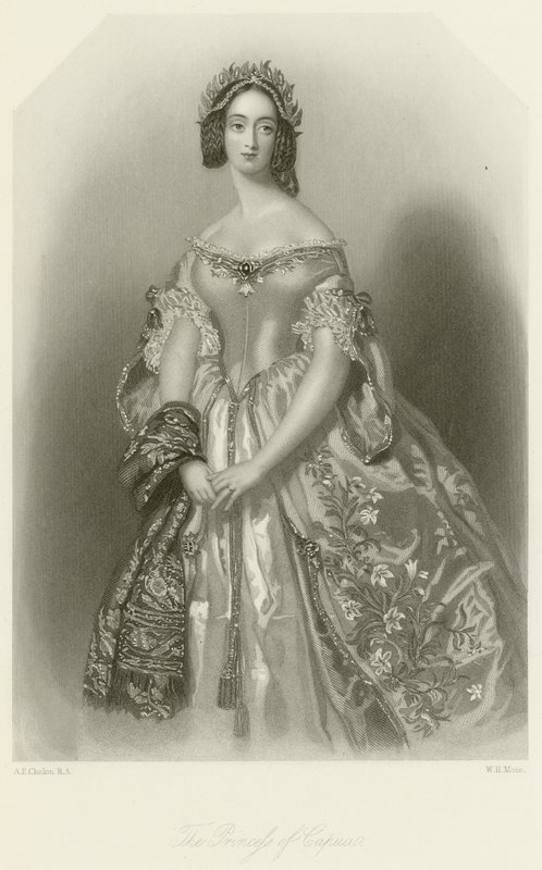 De prinses van Capua door Alfred Edward Chalon