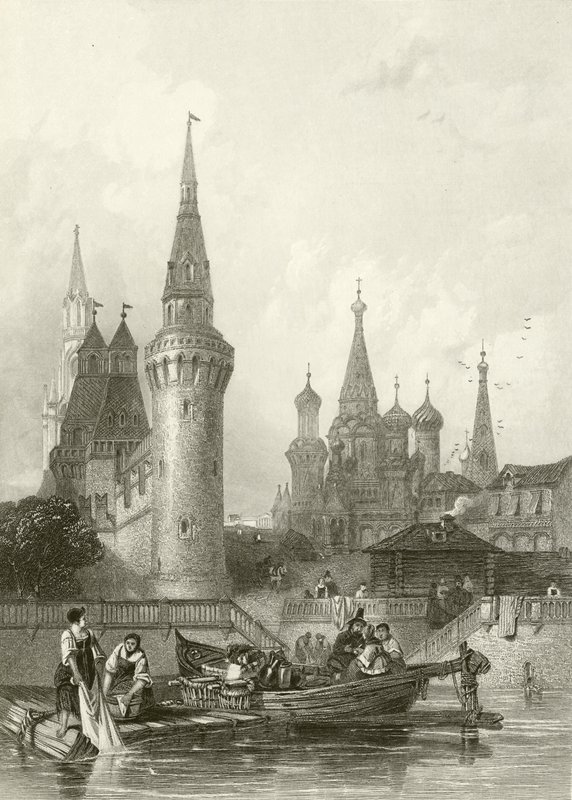 De Kerk van Vasili Blagennoi door Alfred Gomersal Vickers