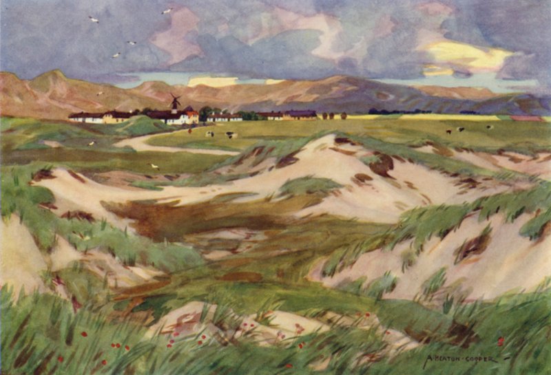 Denemarken: Kandestederne, een Primitief Dorp in Noord-Jutland door Alfred Heaton Cooper