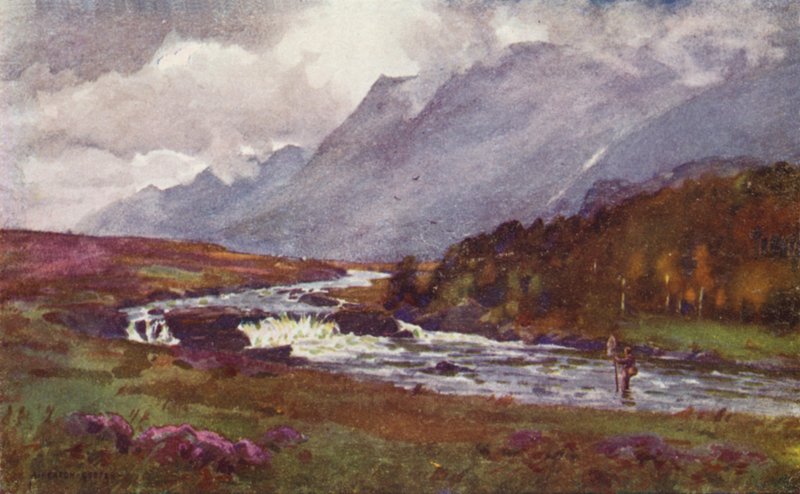 De Erriff Vallei, County Galway door Alfred Heaton Cooper