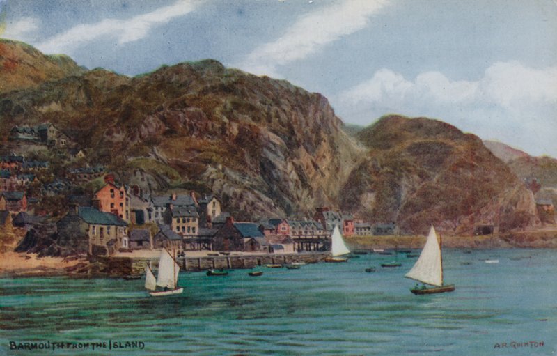 Barmouth vanaf het eiland door Alfred Robert Quinton