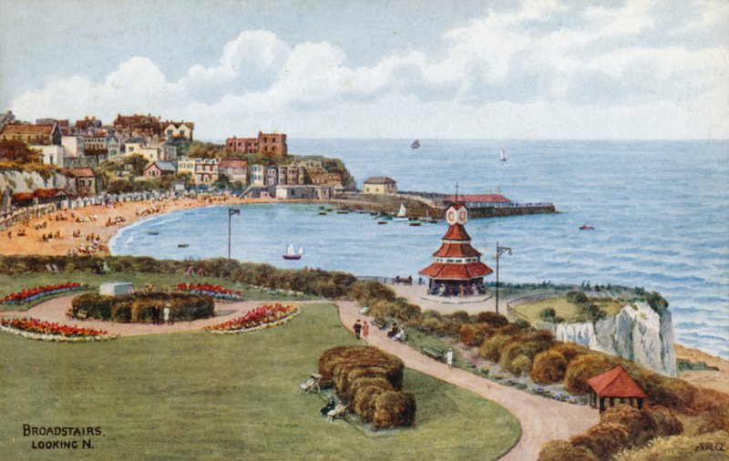 Broadstairs, kijkend naar het noorden door Alfred Robert Quinton