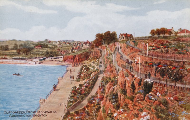 Cliff Garden, Promenade en Wandelingen, Goodrington, Paignton door Alfred Robert Quinton