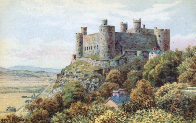 Kasteel Harlech door Alfred Robert Quinton