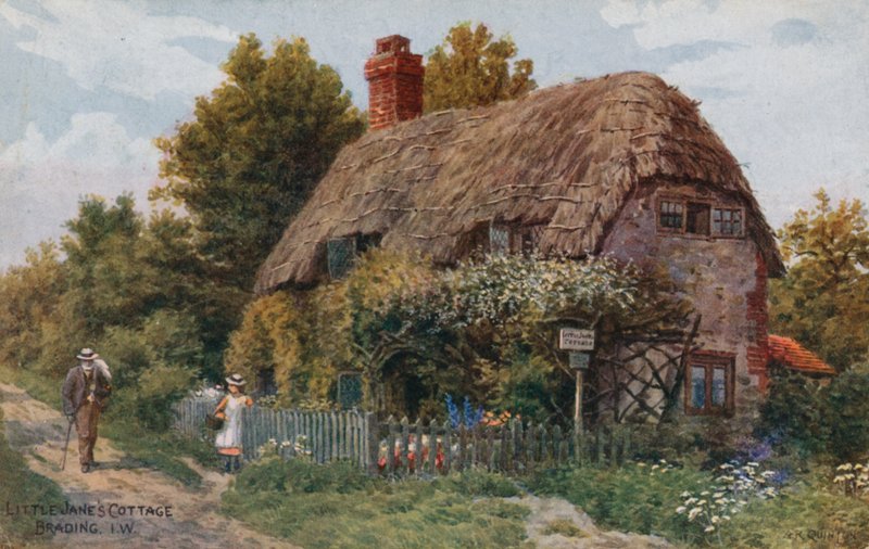 Het huisje van kleine Jane, Brading, Isle of Wight door Alfred Robert Quinton
