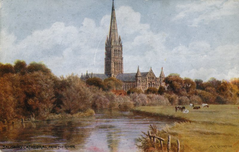 Kathedraal van Salisbury door Alfred Robert Quinton