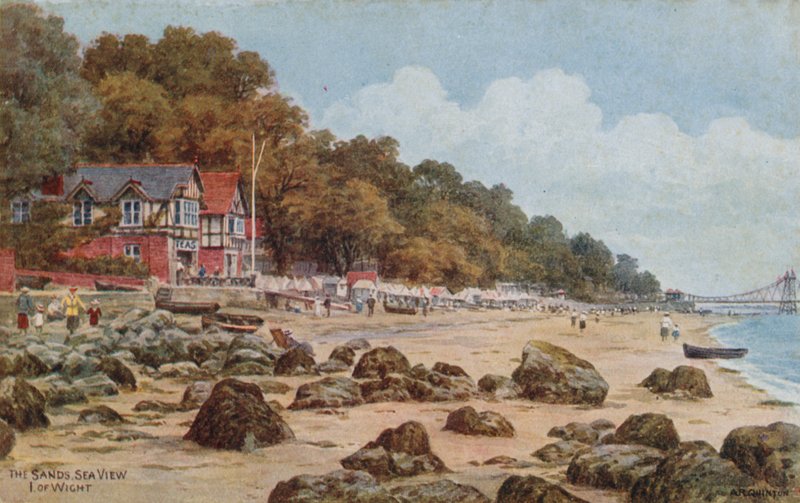 The Sands, Zeezicht, Isle of Wight door Alfred Robert Quinton
