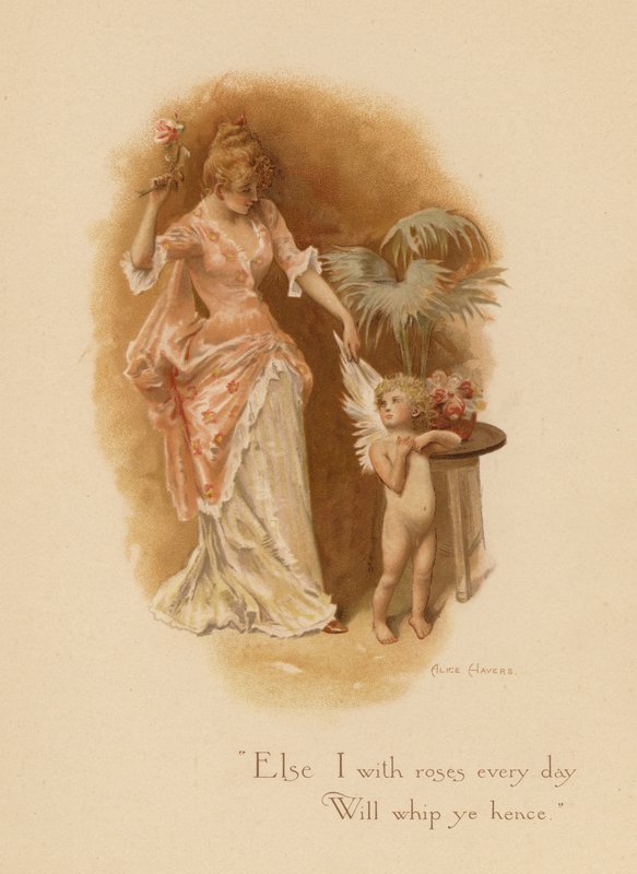 Oude liefdesliedjes: "Anders zal ik je elke dag / Met rozen wegslaan." door Alice Havers