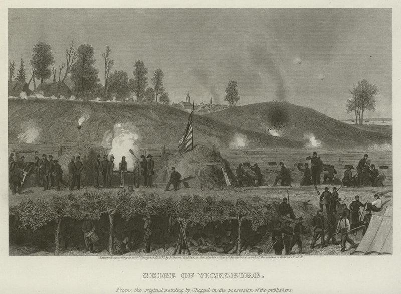 Belegering van Vicksburg, 1863 door Alonzo Chappel