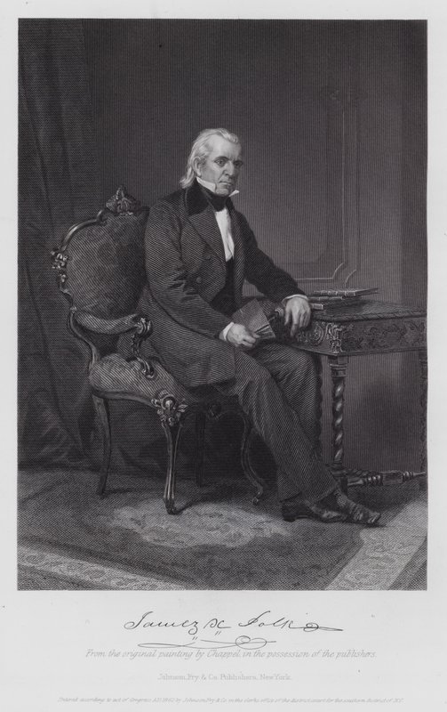 James Knox Polk door Alonzo (after) Chappel