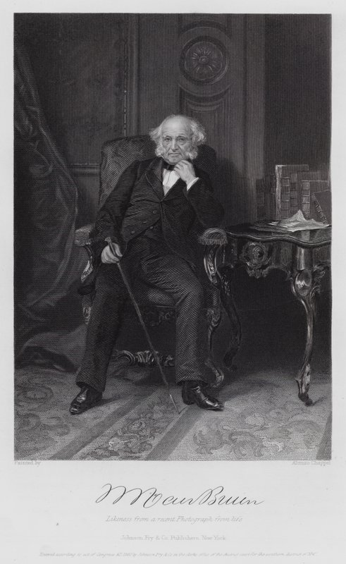 Martin Van Buren (gravure) door Alonzo (after) Chappel