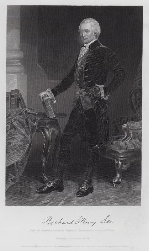 Richard Henry Lee (gravure) door Alonzo (after) Chappel