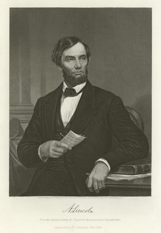 Abraham Lincoln door Alonzo Chappel
