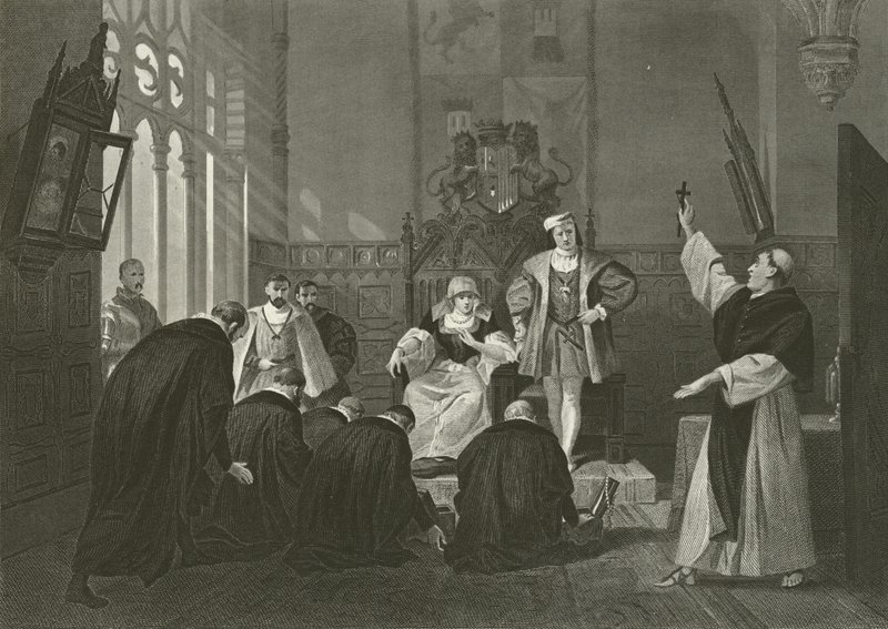 Afvaardiging van Joden voor Ferdinand en Isabella van Spanje, 15e eeuw door Alonzo Chappel