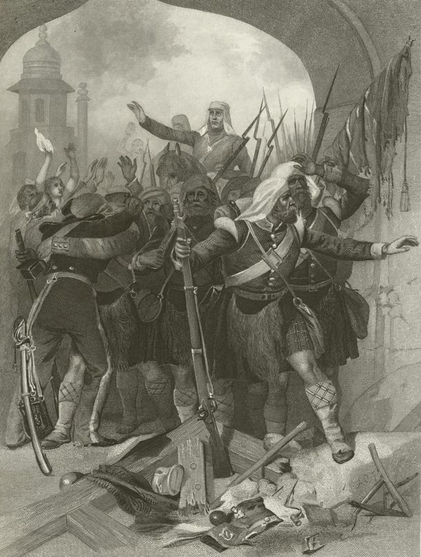 Bevrijding van Lucknow door Sir Henry Havelock, 1857 door Alonzo Chappel