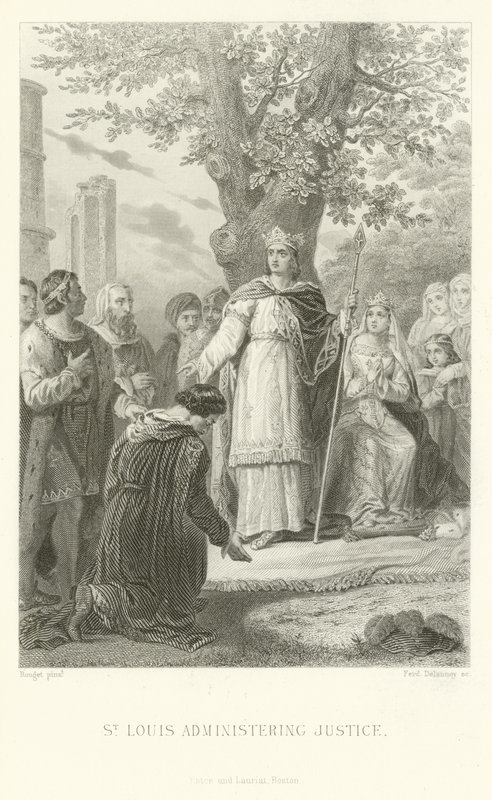 St. Louis die recht spreekt door Alphonse Marie de Neuville