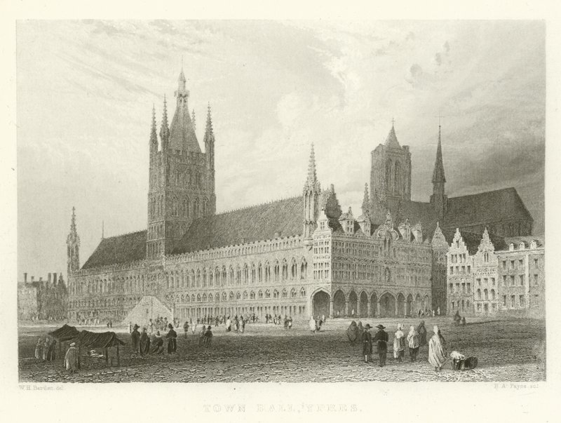 Stadhuis, Ieper door Alphonse Marie de Neuville