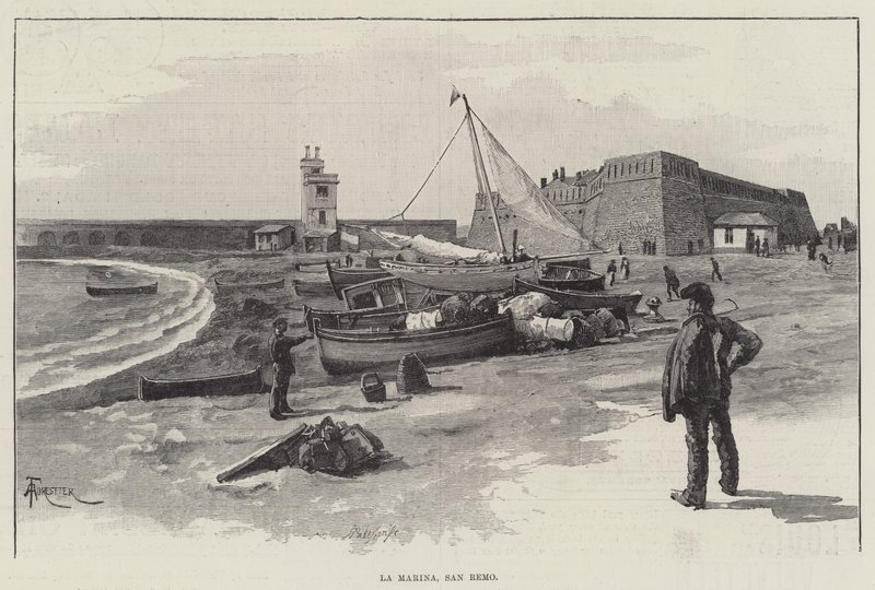 La Marina, San Remo door Amedee Forestier