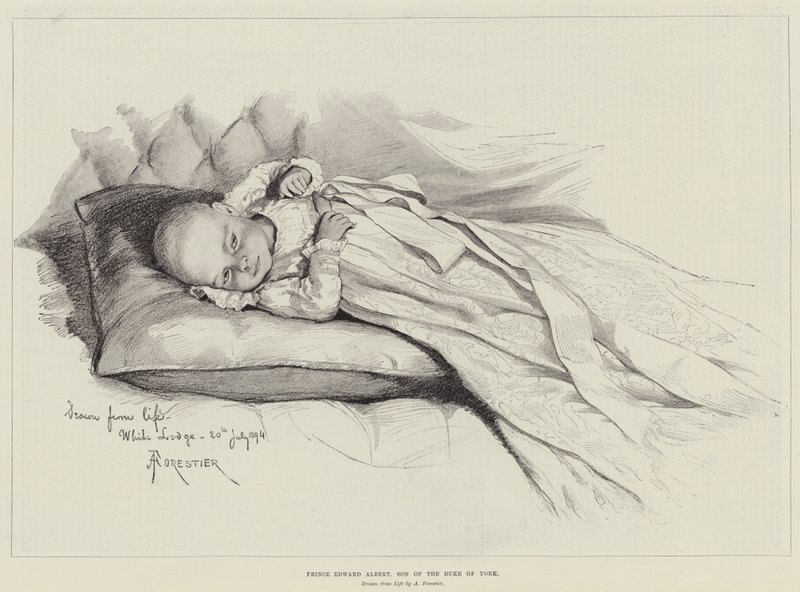 Prins Edward Albert, zoon van de hertog van York door Amedee Forestier