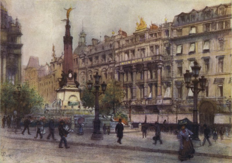 Place de Brouckere, Brussel door after Amedee Forestier