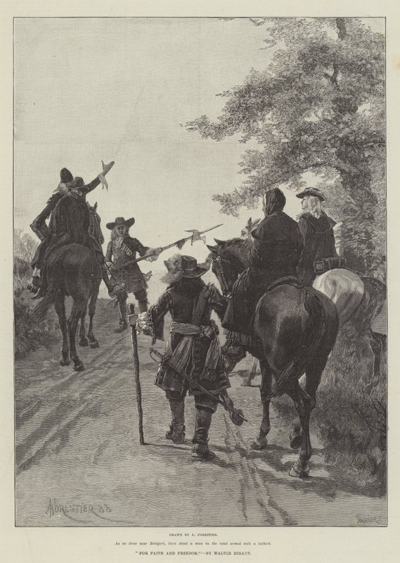 Voor Geloof en Vrijheid, door Walter Besant door Amedee Forestier