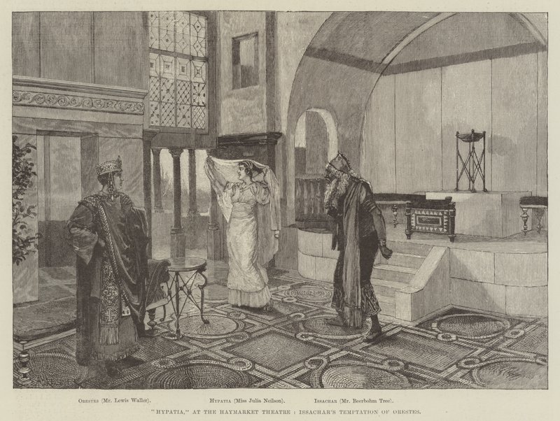 Hypatia, in het Haymarket Theatre, Issachar