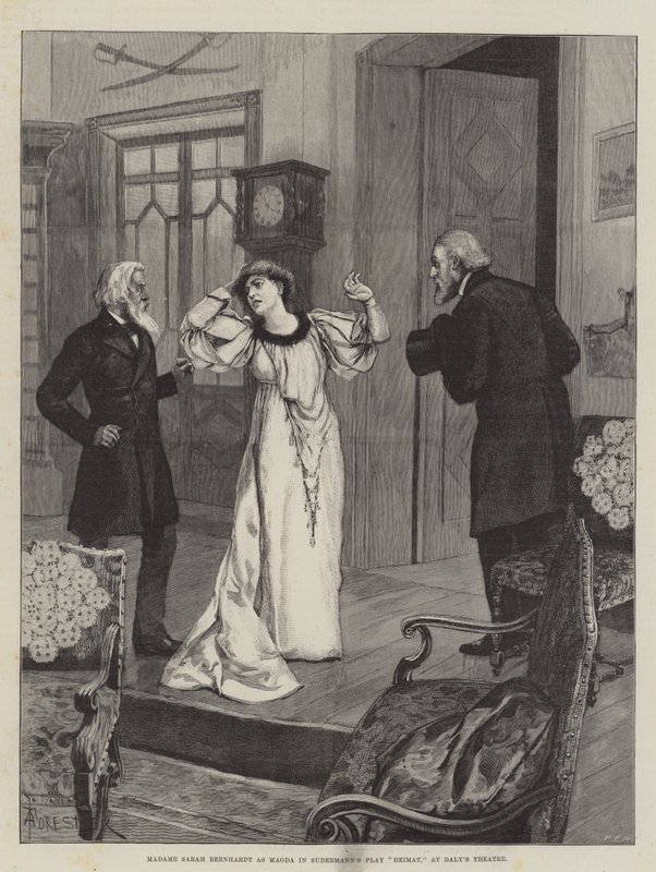 Madame Sarah Bernhardt als Magda in Sudermann