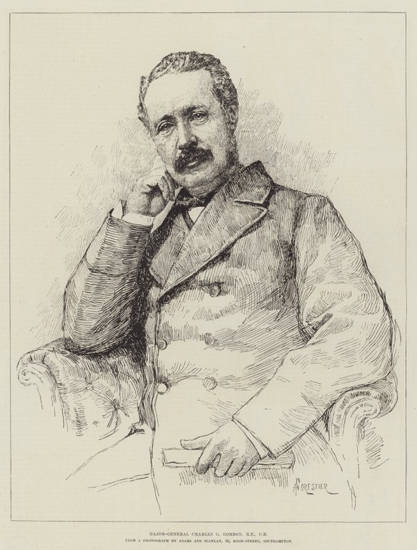Generaal-majoor Charles G Gordon door Amedee Forestier