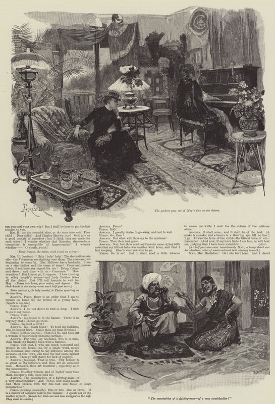 Mrs Hauksbee Sits Out, Een Onhistorische Extravaganza, door Rudyard Kipling door Amedee Forestier