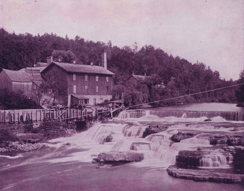 Ausable River, nabij het hoofd van de Chasm door American Photographer (after)
