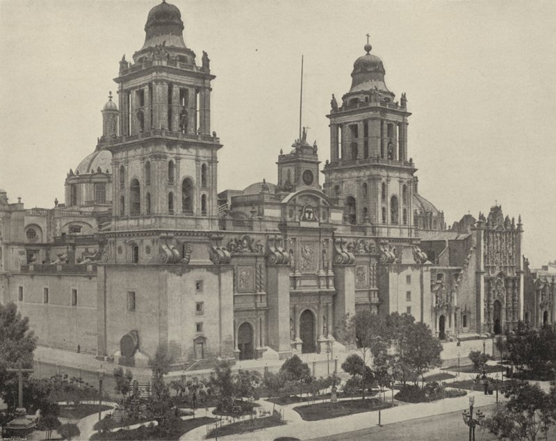 Kathedraal in Mexico-Stad door American Photographer (after)