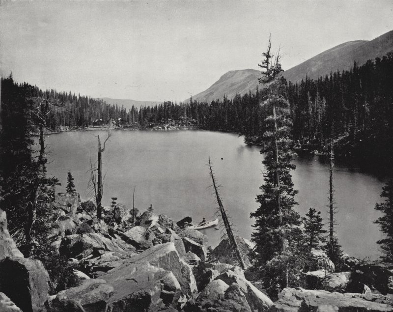 Groen Meer, Colorado (zwart-wit foto) door American Photographer (after)