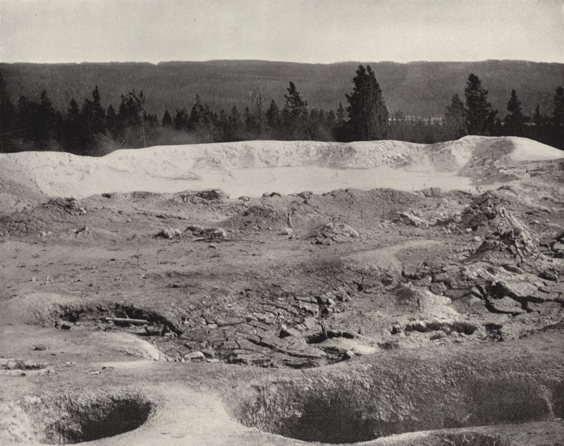 Mammoth Paint Pots, Yellowstone Valley, Wyoming (zwart-wit foto) door American Photographer (after)