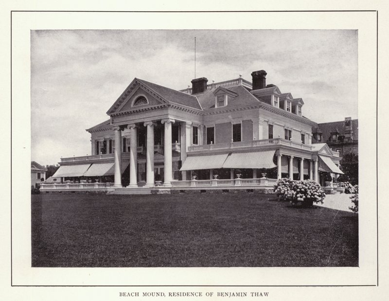 Newport, Rhode Island: Beach Mound, Residentie van Benjamin Thaw door American Photographer (after)