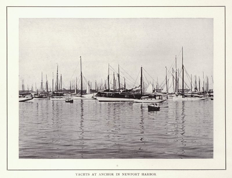 Newport, Rhode Island: Jachten voor Anker in Newport Haven door American Photographer (after)