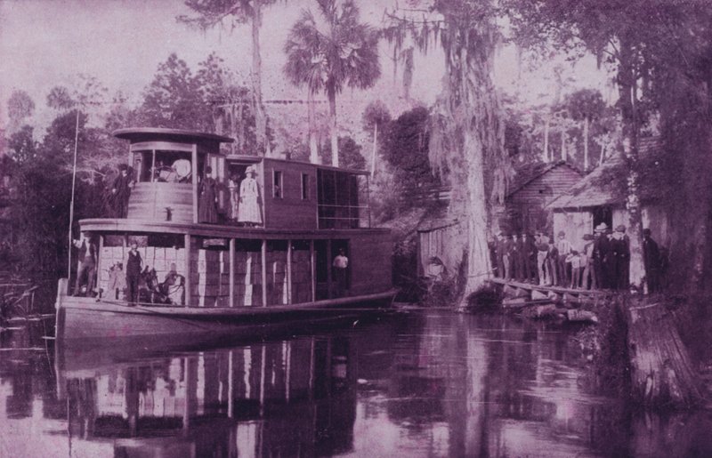 Aan de Ocklawaha-rivier, Florida door American Photographer (after)